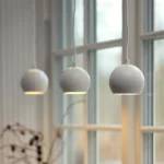 BALL lampa wisząca, biała, 12 cm